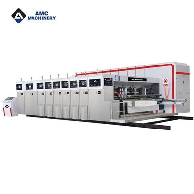 Κουρδισμένο χαρτόνι Flexoprinter Slotter Die Cutter PLC Control Εγκρίθηκε από το CE