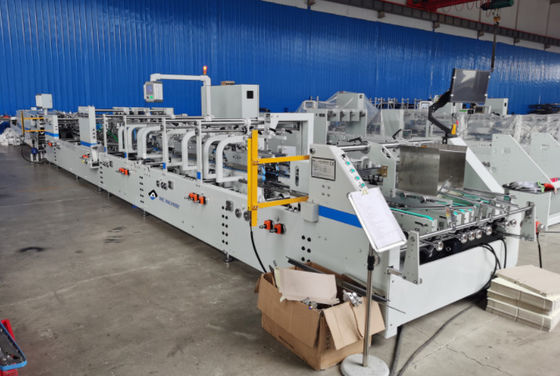 Προσαρμοσμένο 18.5KW Folder Gluer Machine υψηλής ταχύτητας πλήρης αυτόματη JH-1100PC
