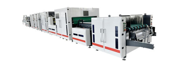 Ανεξάρτητη Μηχανή Τροφοδοσίας Φόλντερ Gluer Max. 200m/min Ταχύτητα και δομή τριών πλακών για ομαλή λειτουργία